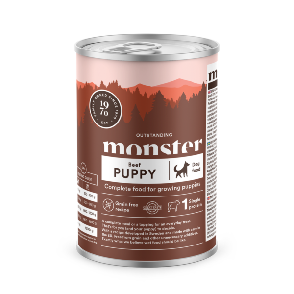 Monster Dog Puppy Beef Burk 400 g