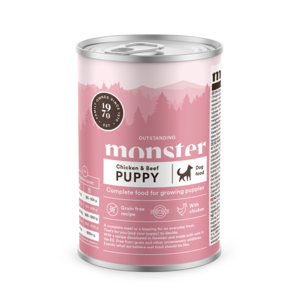 Monster Dog Puppy Chicken Burk 400 g