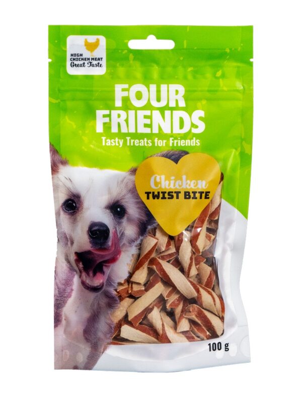 Four Friends Hund Chicken Twist Bite 100 g